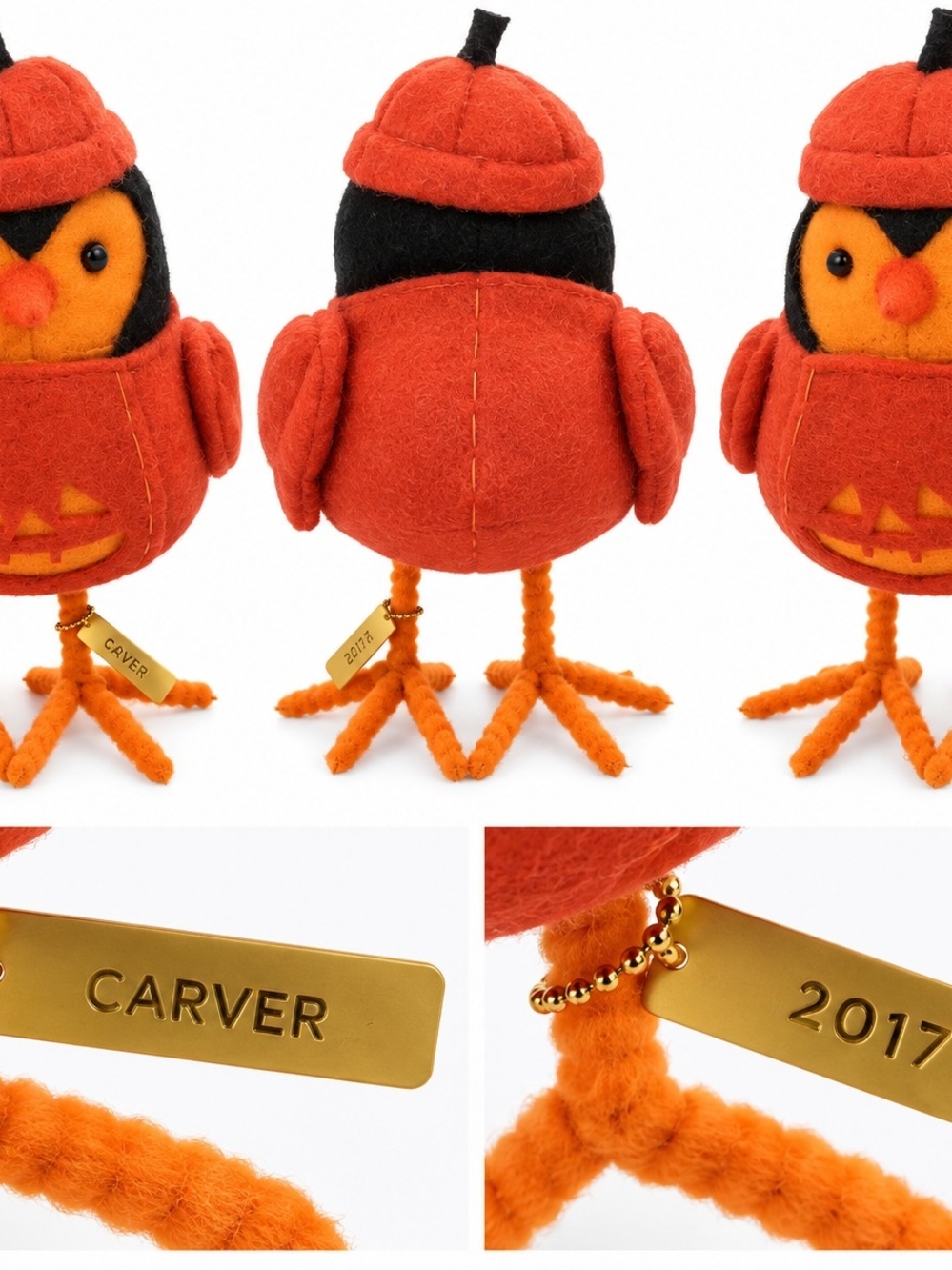 2017 Target Fabric Halloween Bird Carver